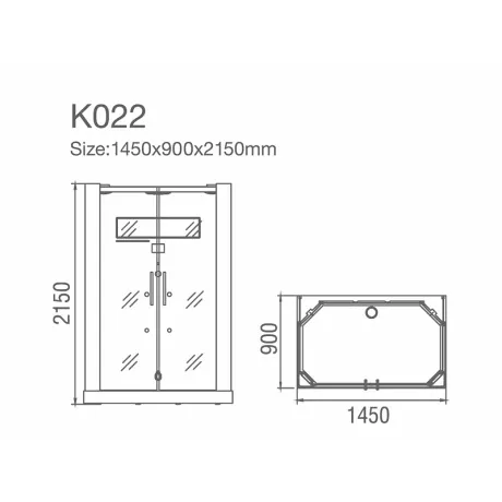 Душевая кабина Kvimol K022 - Фото 7