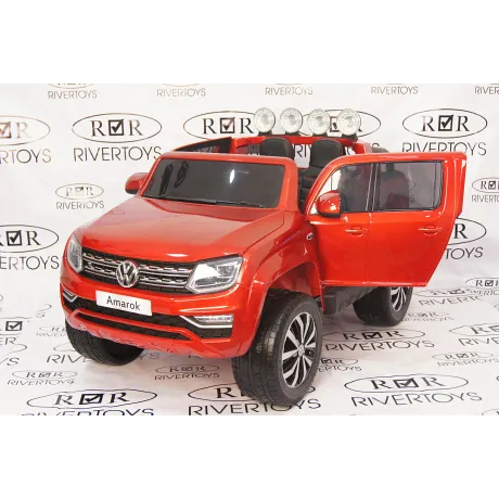 Электромобиль RiverToys VOLKSWAGEN-AMAROK-M999MM Cherry - Фото 11