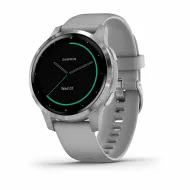 Смарт-часы с GPS Garmin VIVOACTIVE 4S серые с серебристым безелем