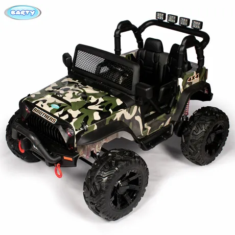 Детский электромобиль Barty Jeep Wrangler M999MP (белый, красный, оранжевый, черный, зеленый, камуфляж) - Фото 2