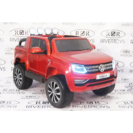 Электромобиль RiverToys VOLKSWAGEN-AMAROK-M999MM Cherry - Фото 4