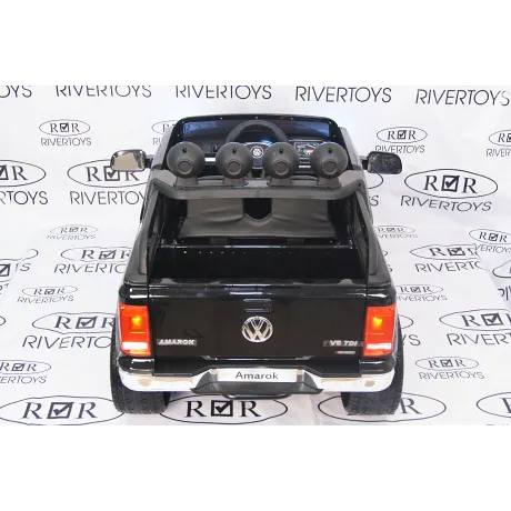 Электромобиль RiverToys VOLKSWAGEN-AMAROK-M999MM Black - Фото 17