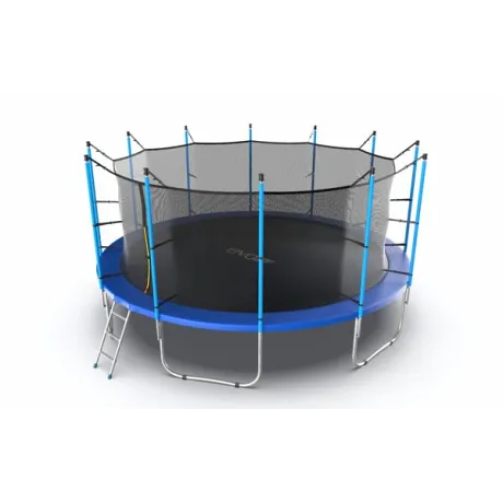 Батут с внутренней сеткой и лестницей EVO JUMP Internal 16ft (Blue) - Фото 2