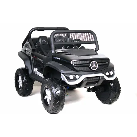 Электромобиль RiverToys Mercedes-Benz Unimog Concept P555BP 4WD (черный глянцевый) - Фото 4