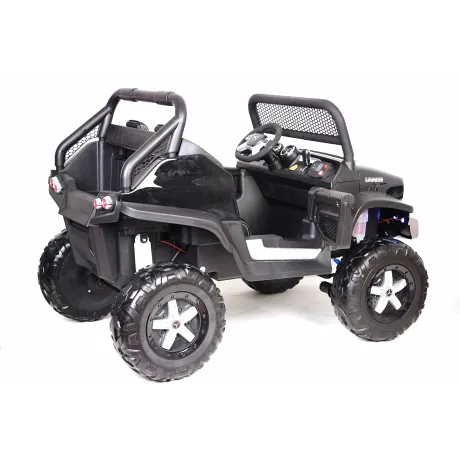 Электромобиль RiverToys Mercedes-Benz Unimog Concept P555BP 4WD (черный глянцевый) - Фото 6